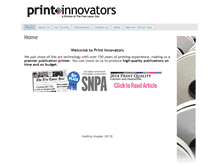 Tablet Screenshot of printinnovators.com